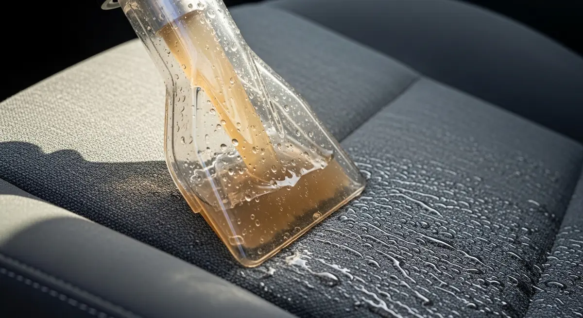 Vakumlu araç koltuk yıkama makinesi uygulaması